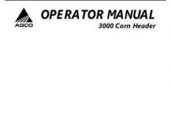 Gleaner 700721705C Operator Manual - 3000 Hugger Corn Head (eff sn HM27500)
