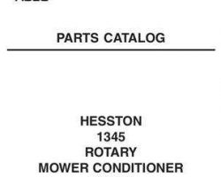 Hesston 700722560C Parts Book - 1345 Rotary Mower (spoke conditioner)