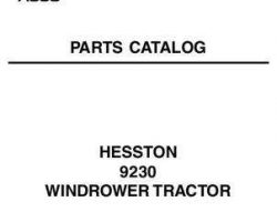 Hesston 700723362C Parts Book - 9230 Windrower Tractor