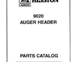 Hesston 700723391A Parts Book - 9020 Auger Header
