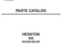 Hesston 700723702B Parts Book - 956 Round Baler