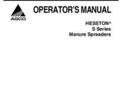 Hesston 700724219A Operator Manual - S90 S150 S180 S220 S260 S320 S390 S431 Spreader (eff sn 259255)