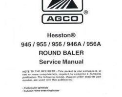 Hesston 700724359A Service Manual - 945 / 955 / 956 / 946A / 956A Round Baler (packet)