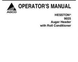 Hesston 700724685B Operator Manual - 9025 Auger Header
