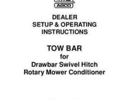 Hesston 700725418A Operator Manual - 1345 / 5512 MC Tow Bar Kit