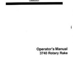 Hesston 700726775A Operator Manual - 3740 Rotary Rake