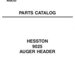 Hesston 700727144B Parts Book - 9025 Auger Header