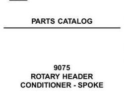 Hesston 700727374A Parts Book - 9075 Rotary Header (spoke conditioner)