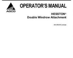 Hesston 700727664A Operator Manual - 9240 / 9260 Double Windrower Attachment (eff sn HR13101)
