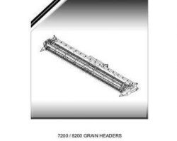 Gleaner 700728792G Parts Book - 7200 Rigid / 8200 Flex Grain Header