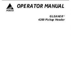Gleaner 700729488B Operator Manual - 4200 Pickup Header (eff sn SR41101, 2006)