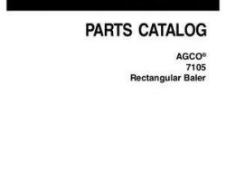 AGCO 700730174B Parts Book - 7105 Rectangular Baler