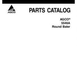 AGCO 700730557B Parts Book - 5546A (autocycle / silage) Round Baler