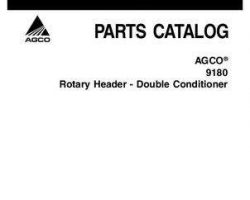 AGCO 700730636B Parts Book - 9180 Rotary Header (advanced conditioner)