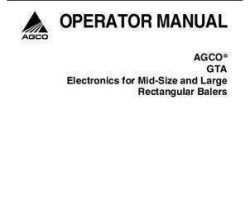 Hesston 700730649A Operator Manual - GTA Electronics (medium & large rectangular baler)