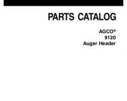AGCO 700730995B Parts Book - 9120 Auger Header
