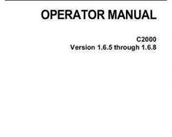 Gleaner 700733138B Operator Manual - C2000 Console (version 1.6.5 through 1.6.8)