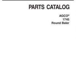 AGCO 700734771B Parts Book - 1745 Baler