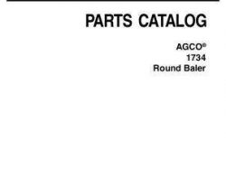 AGCO 700734773B Parts Book - 1734 Round Baler