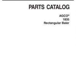 AGCO 700734779A Parts Book - 1835 Rectanglar Baler