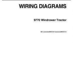 Massey Ferguson 700737158B Operator Manual - WR9770 Windrower (wiring diagrams, eff BHSxx101)