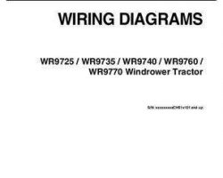 Massey Ferguson 700737739C Operator Manual - WR9725 / WR9735 / WR9740 / WR9760 / WR9770 (wiring, eff CHSxx101)