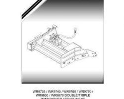 Massey Ferguson 700738586C Parts Book - WR9735 WR9740 WR9760 WR9770 WR9860 WR9870 Windrow Attachment