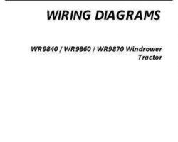 AGCO 700739119A Operator Manual - WR9840 / WR9860 / WR9870 Windrower Tractor (wiring diagrams)