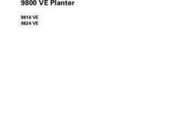 AGCO 700745955A Operator Manual - 9816VE / 9824VE Planter - (vacuum seed meters, electric drive)