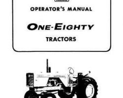 Allis Chalmers 70257951 Operator Manual - 180 Tractor (prior to serial 12800)