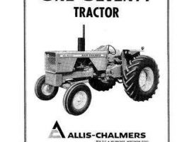 Allis Chalmers 70257952 Operator Manual - 170 Tractor (prior sn 07501)