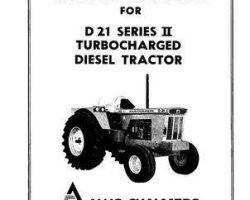 Allis Chalmers 70257956 Operator Manual - D21 Series 2 Tractor (3500 engine)