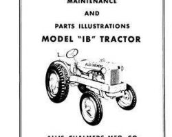 Allis Chalmers 70257982 Operator Manual - IB Tractor