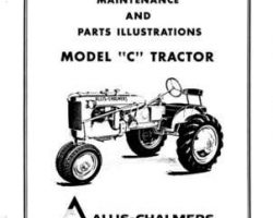 Allis Chalmers 70257985 Operator Manual - C Tractor