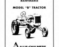 Allis Chalmers 70257986 Operator Manual - B Tractor