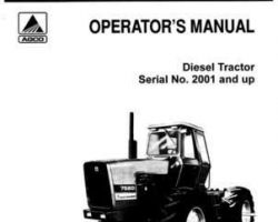 Allis Chalmers 70261572 Operator Manual - 7580 Tractor (eff sn 2001)