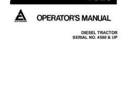 Allis Chalmers 70261879 Operator Manual - 7020 Tractor (eff sn 4581)