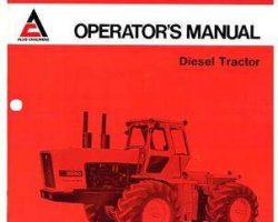 Allis Chalmers 70261940 Operator Manual - 8550 Tractor