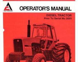 Allis Chalmers 70269343 Operator Manual - 7080 Tractor (prior sn 3001)