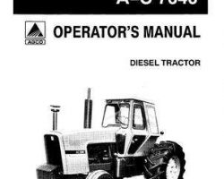 Allis Chalmers 70269527 Operator Manual - 7040 Tractor