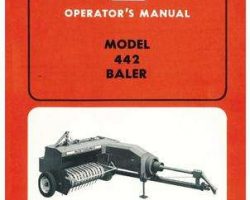 Allis Chalmers 70566875 Operator Manual - 442 Baler