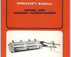 AGCO Allis 70572122 Operator Manual - 390 Mower Conditioner