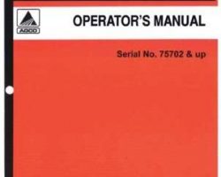Allis Chalmers 70581041B Operator Manual - Roto-Baler (eff sn 75702)