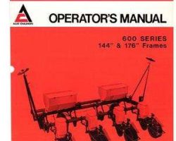 Allis Chalmers 70587137 Operator Manual - 600 Series Planter (144 & 176 inch frame, 1975-76)
