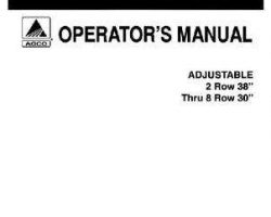 Gleaner 70588119 Operator Manual - Adjustable Corn Head (2 row 38'' thru 8 row 30'', prior sn 5001)