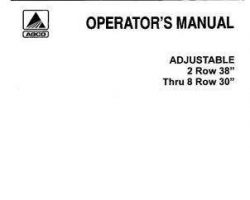 Gleaner 70595617 Operator Manual - Adjustable Corn Head (2 row 38"" thru 8 row 30"", sn 5001-7000)