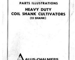 Allis Chalmers 70828246 Operator Manual - Coil Shank Cultivator (heavy duty, 15 shank)