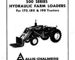 Allis Chalmers 70828350 Operator Manual - 500 Series Loader