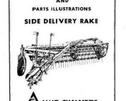 Allis Chalmers 70828453 Operator Manual - Side Delivery Rake
