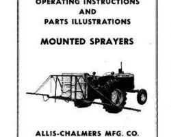 AGCO Allis 70828466 Operator Manual - Mounted Sprayer (rRear mtd. boom & wand)